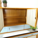 50s vintage kitchen cabinet with brass and formica