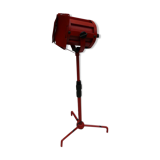 Industrial red metal projector