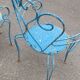 Old wrought iron garden furniture