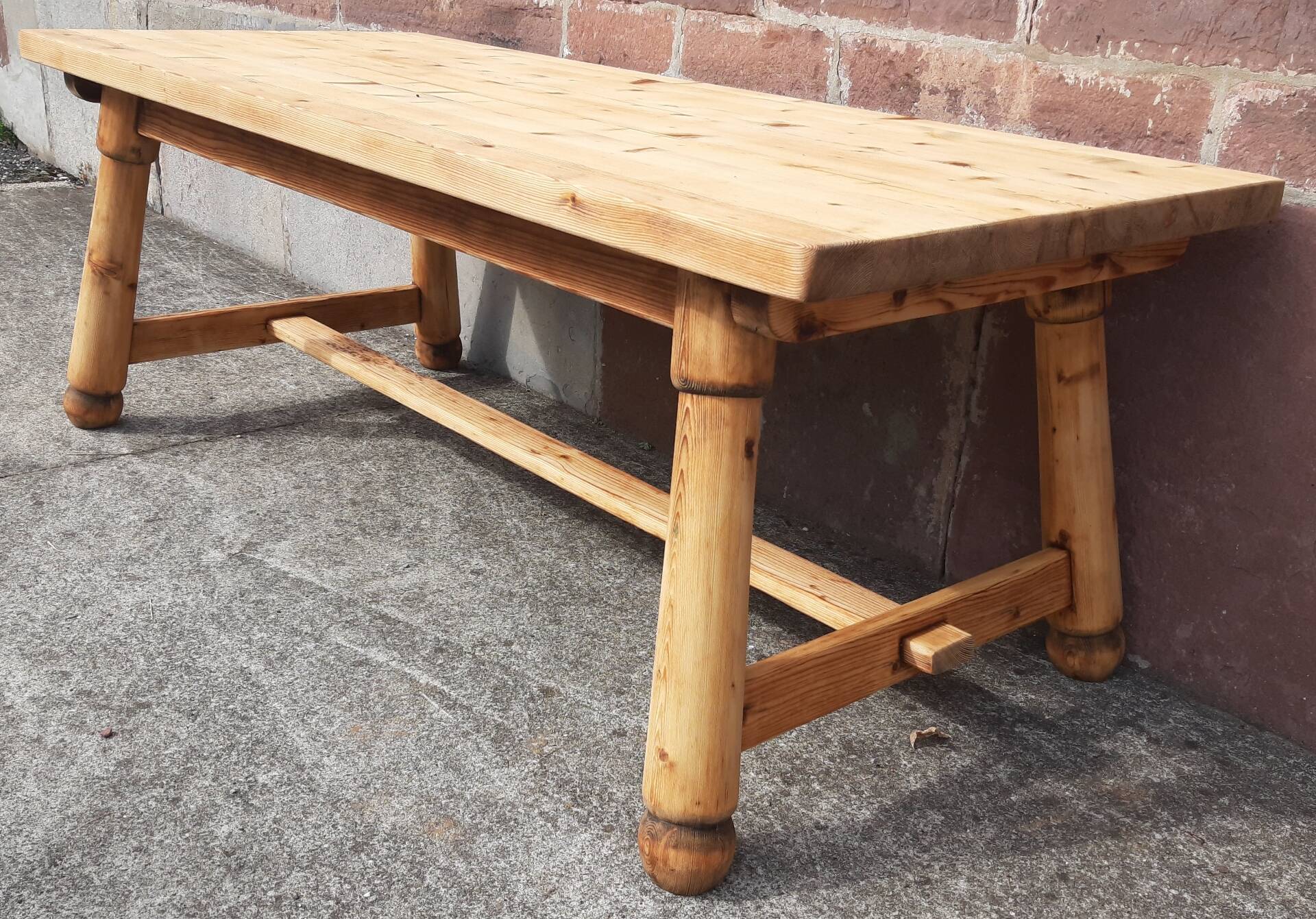 Brutalist table by Georges Robert (2 metres)