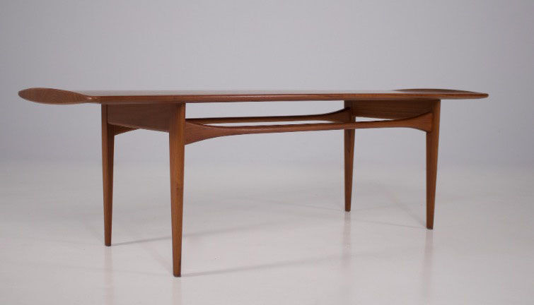 Scandinavian teak coffee table, from Kindt-larsen for France & Son- France & Daverkosen