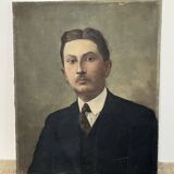 Oil on canvas, portrait of a man.