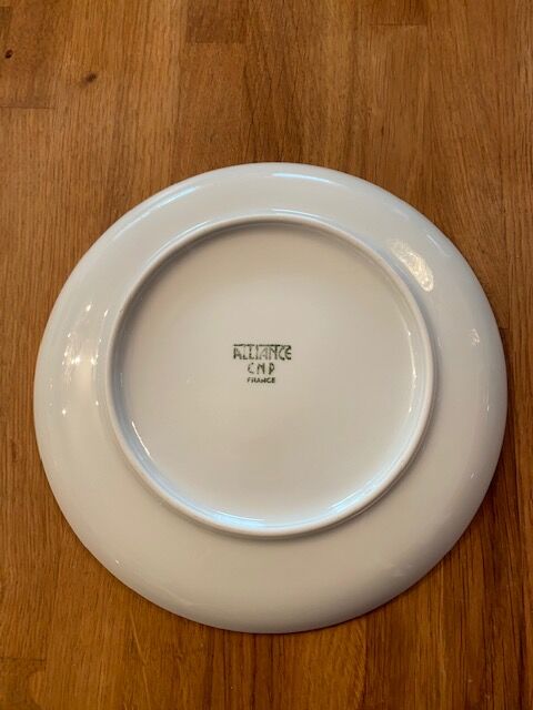5 Dessert plates "The trades of Old Paris"