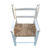 Fauteuil enfant bois et paille