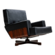 Swivel rosewood model 401 armchair by Menilio Taro for Cinova, 1960s