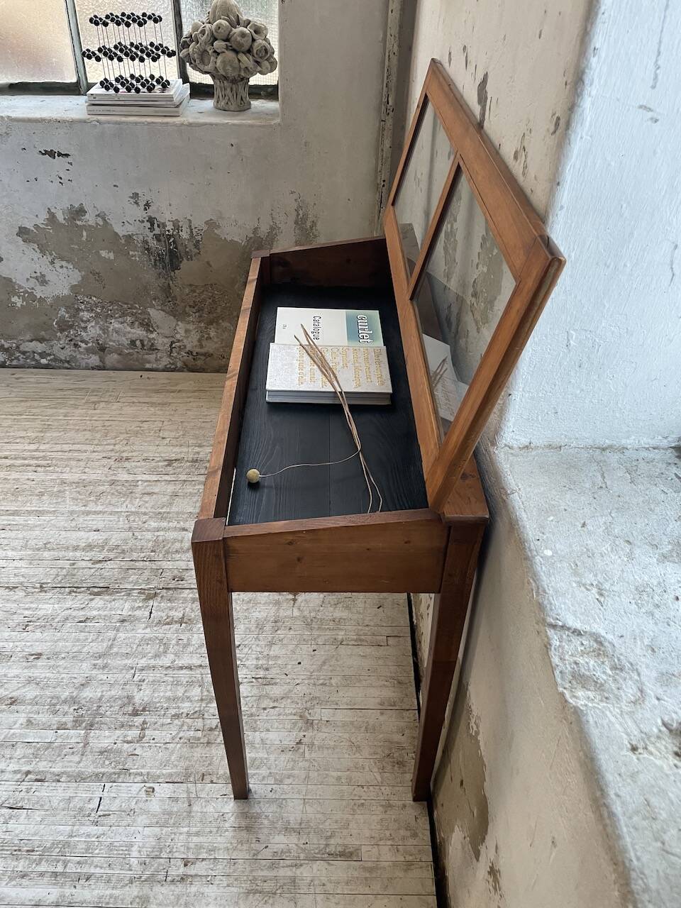 50s display cabinet side table