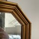 Miroir en bois d'or biseauté