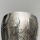 Silver timpani hallmarks Minerva goldsmith RB engraving floral decoration 40 grams