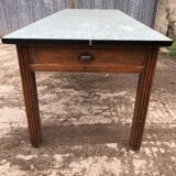 Vintage farm table from the reconstruction period in fir.