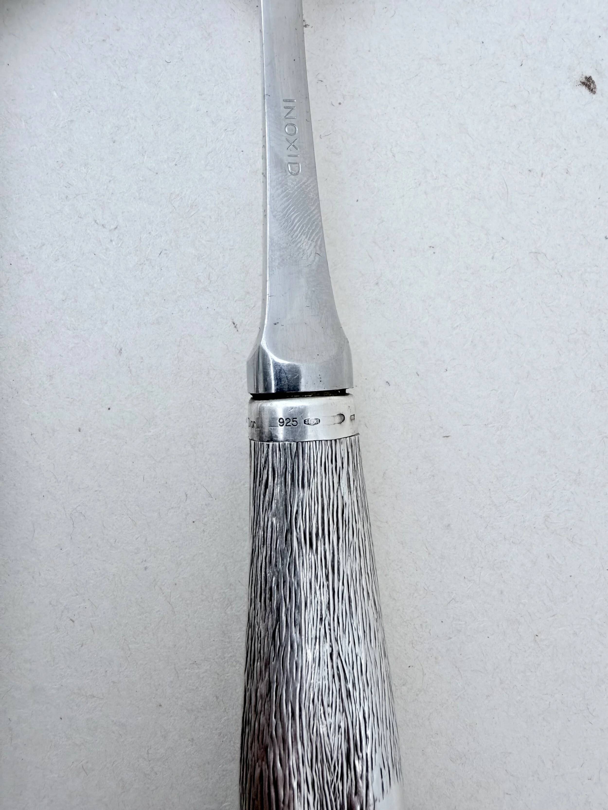 Christian Dior salad servers with 925 sterling silver handles, Italy