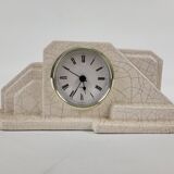 Art deco cracked earthenware clock