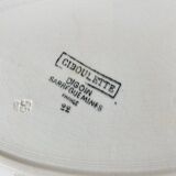 Set of 2 old Digoin Sarreguemines dishes, Ciboulette model