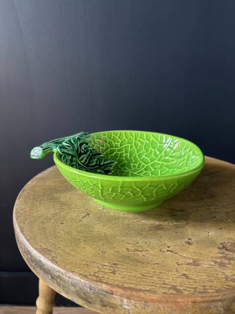 Earthenware Bowl with Barbotine Decor