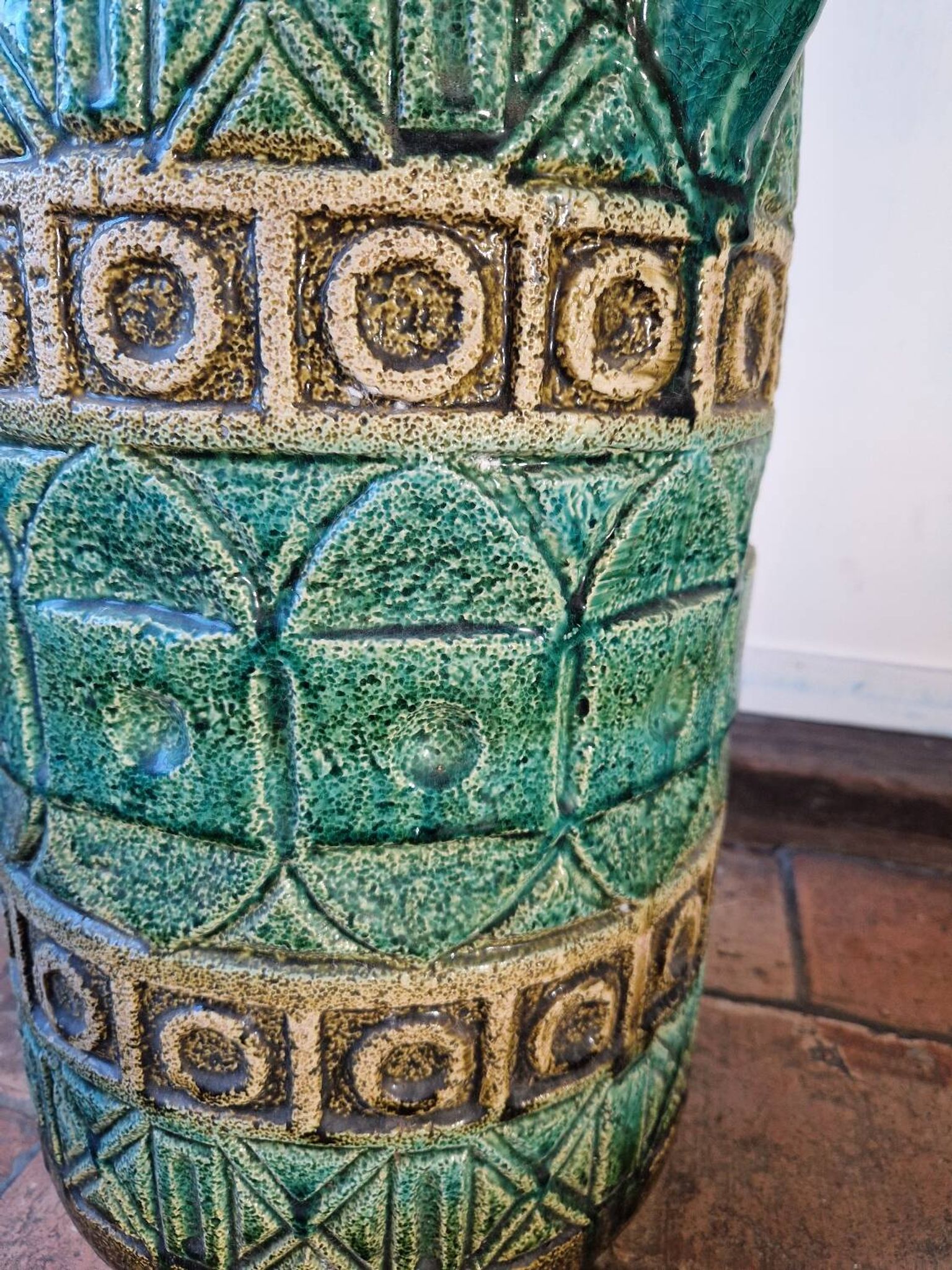 Large floor vase in ceramic Bay Keramik West Germany design 20th century