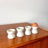 set of 4 earthenware diabolo egg cups early 20th century