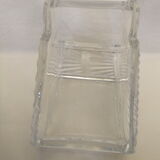 Bohemian crystal stamp Prague basket centerpiece art deco flower