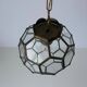 Italian Art Deco glass ceiling light in the shape of a honeycomb, 1950s, Italy.