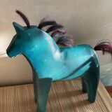 Wooden horse Ikea Dala vintage