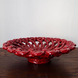 Fruit dish in majolica Cerenne Vallauris