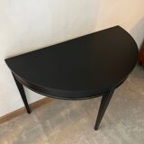 Black half-moon console