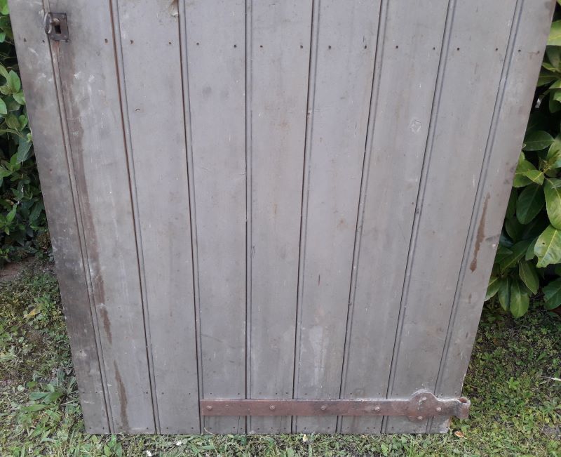 Wooden barn cellar or outbuilding door