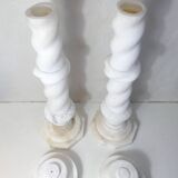 pair of alabaster columns