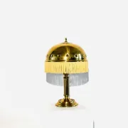 Lampe de table en laiton en forme de champignon par Sölken Leuchten, Allemagne, vers les années 1960.