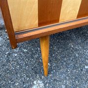 Petit meuble d’appoint pieds compas vintage design 1960