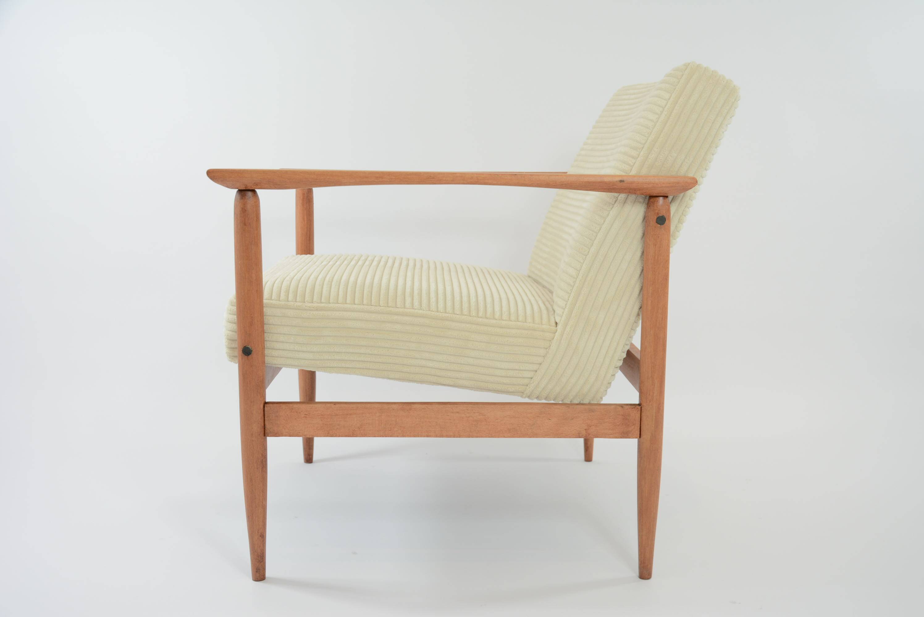 M ivory velvet armchair