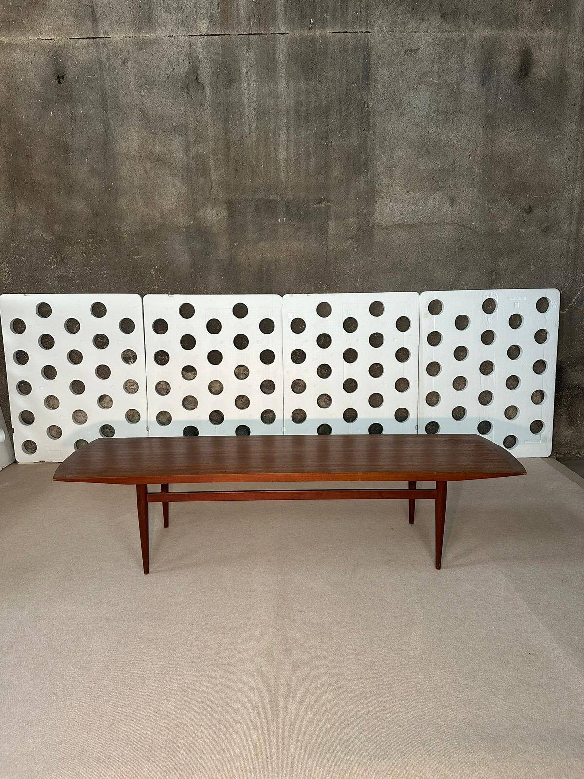 Vintage Scandinavian teak coffee table - 1960s