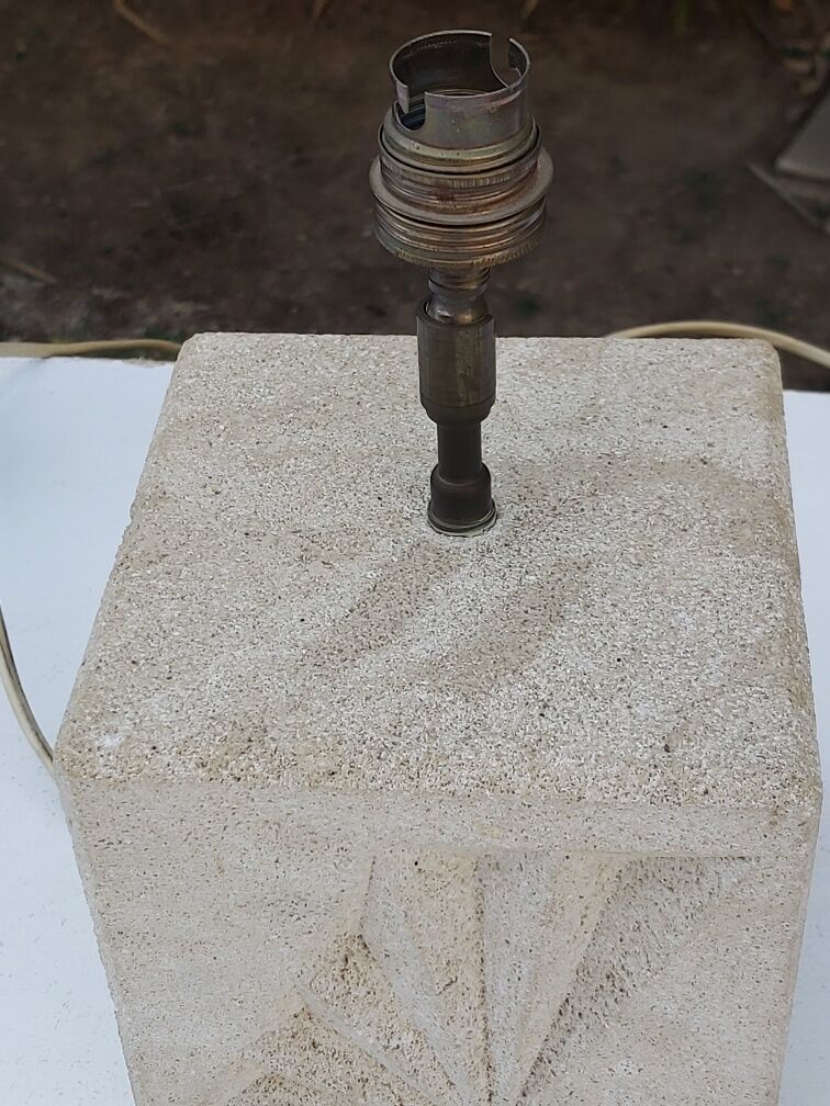 Vintage stone lamp 70s