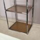 Table basse 2 modules. Chrome et plexiglas. 1970. Space age.