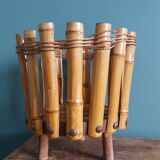 Cache pot porte plante tripode en bambou