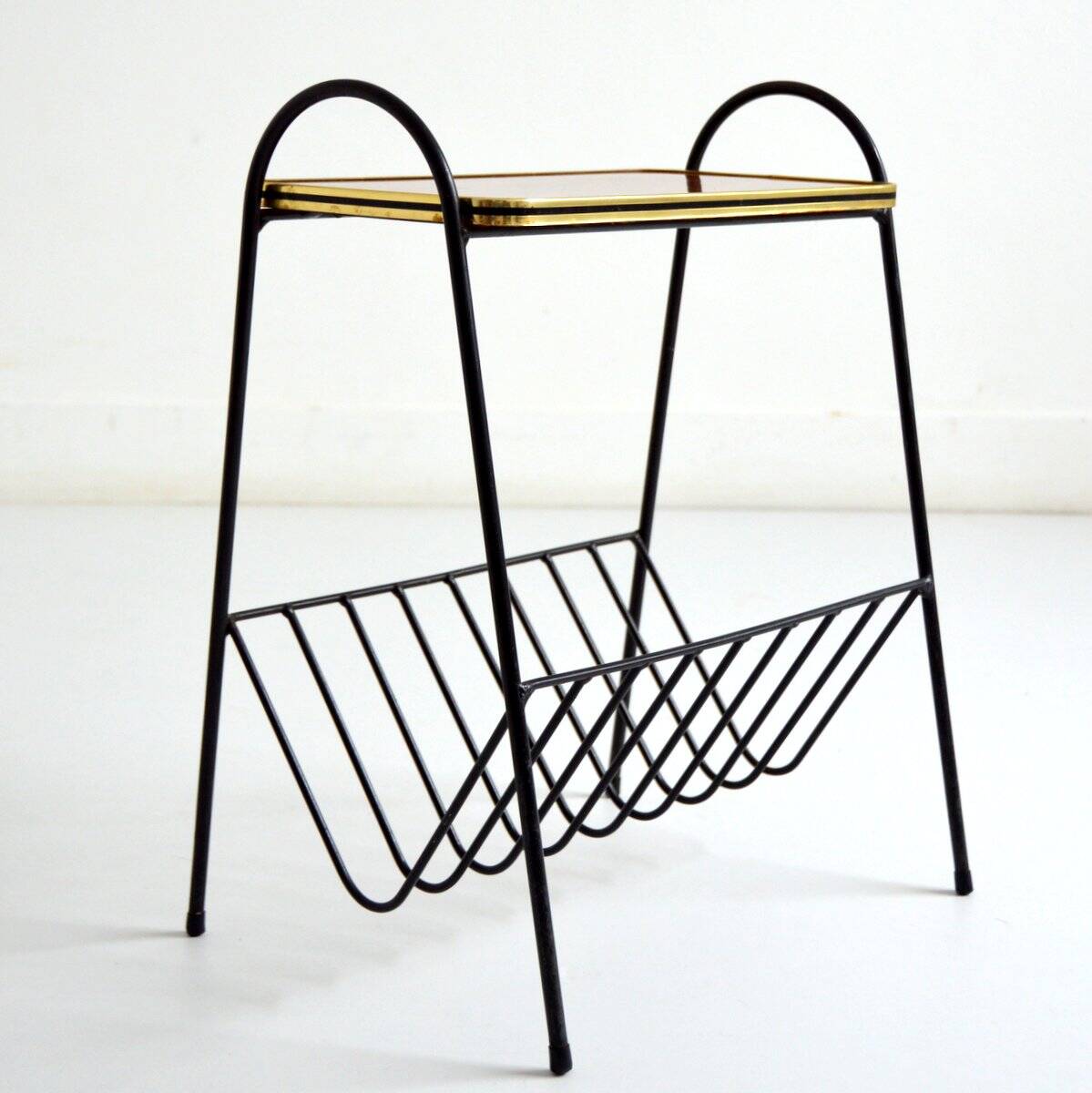 Vintage side table / magazine rack 1950 – 1960s