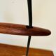 Danish Opaline and Teak Cascading Lamp by Nordisk Solar