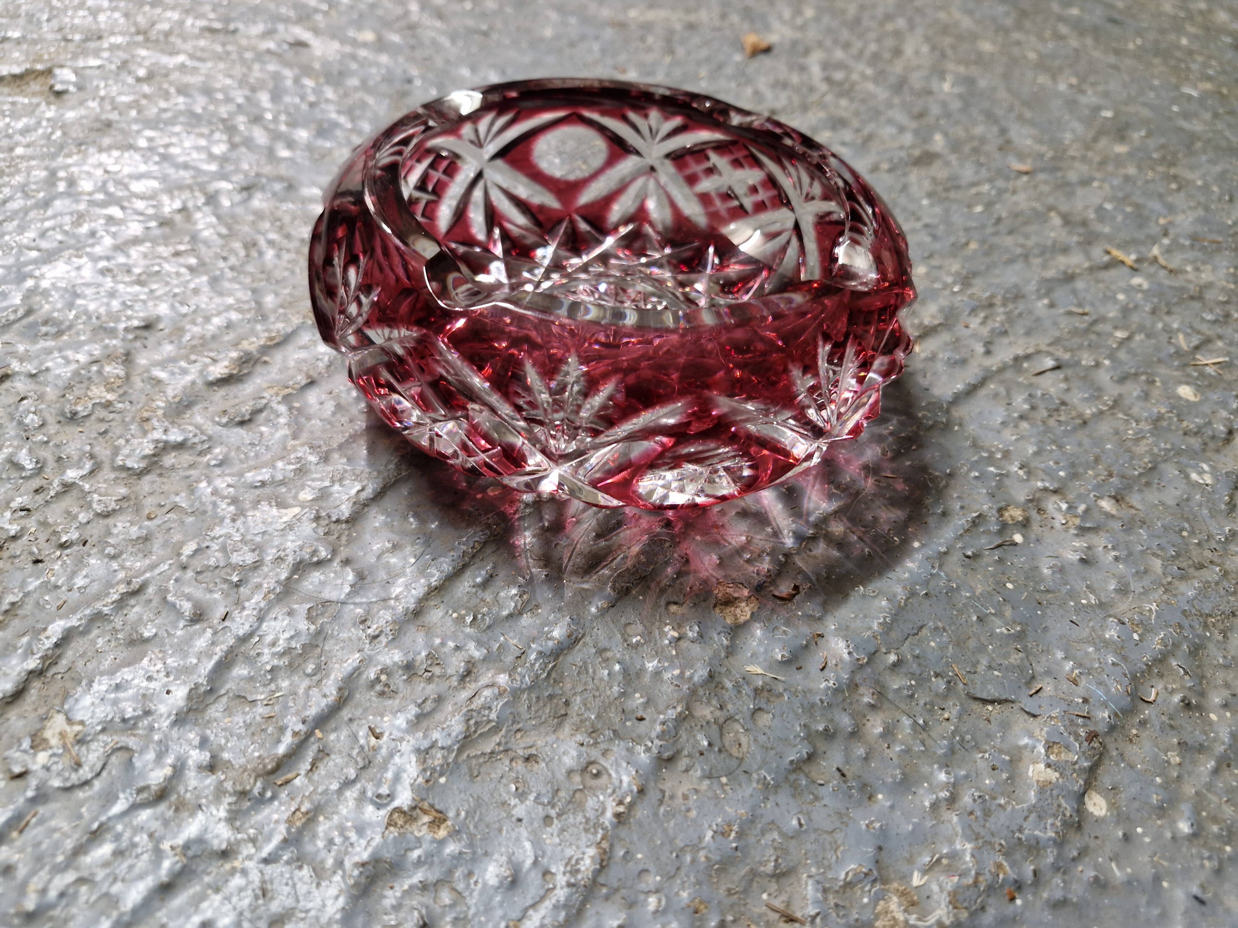 Crystal ashtray