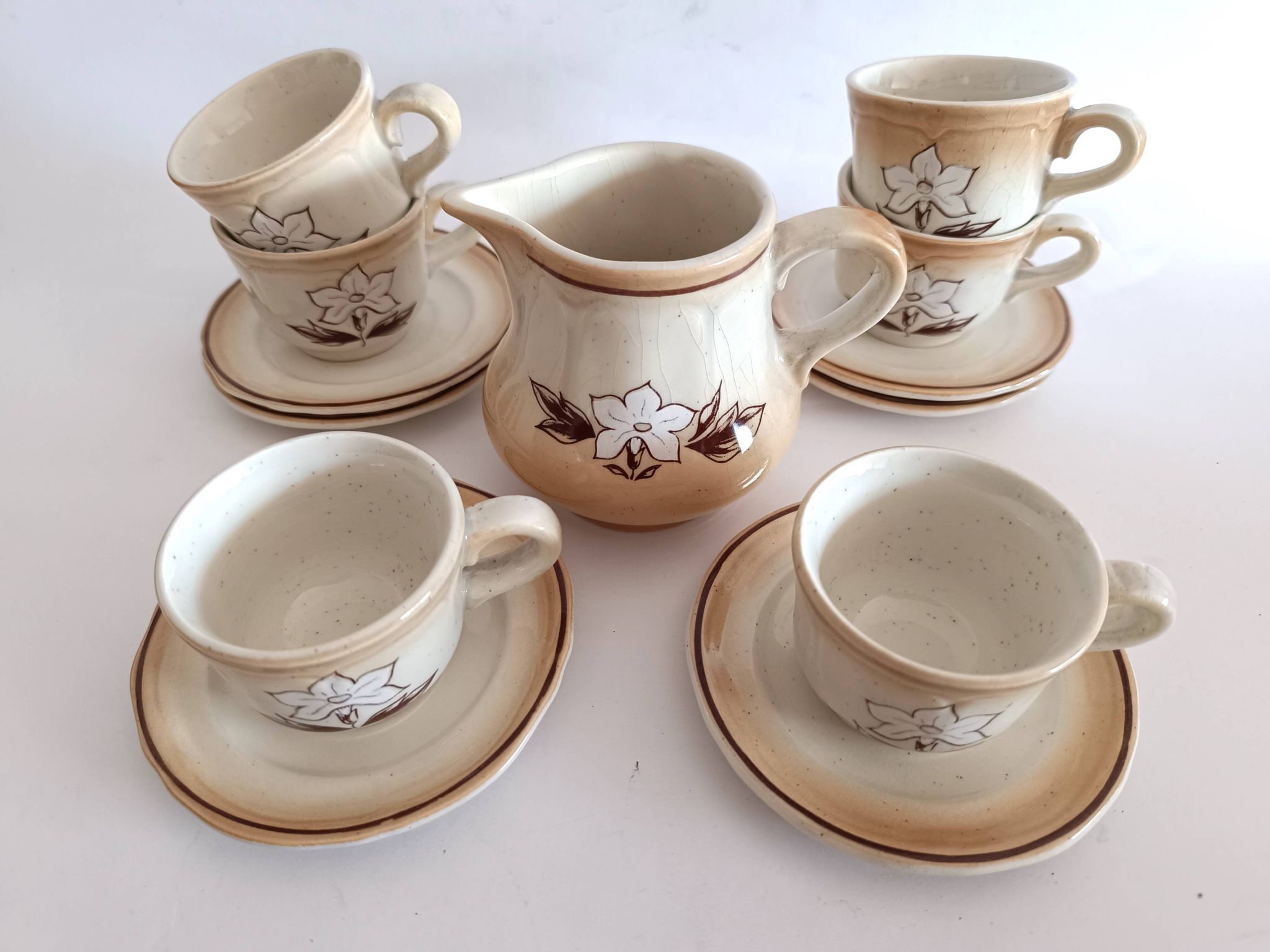 St. Amand earthenware coffee cups