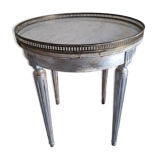 White marble bouillotte coffee table