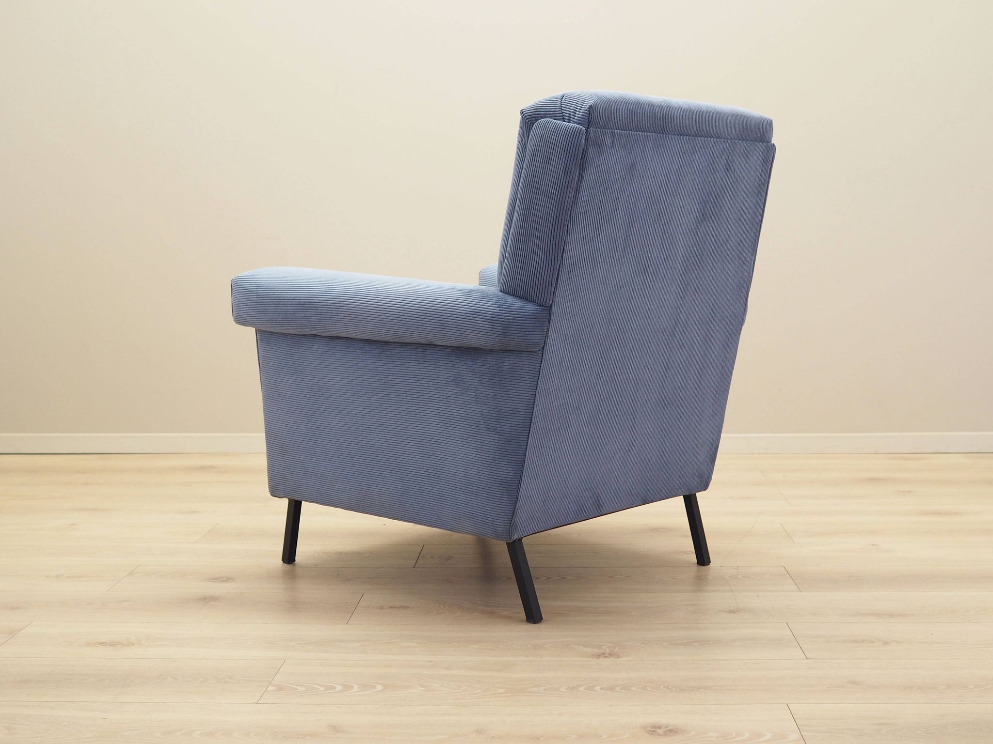 Fauteuil italien bleu, années 70
