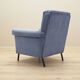 Blue armchair, Italian design, 1970s, production: Italy