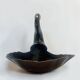 Bronze swan trinket dish bohemian chic trinket dish