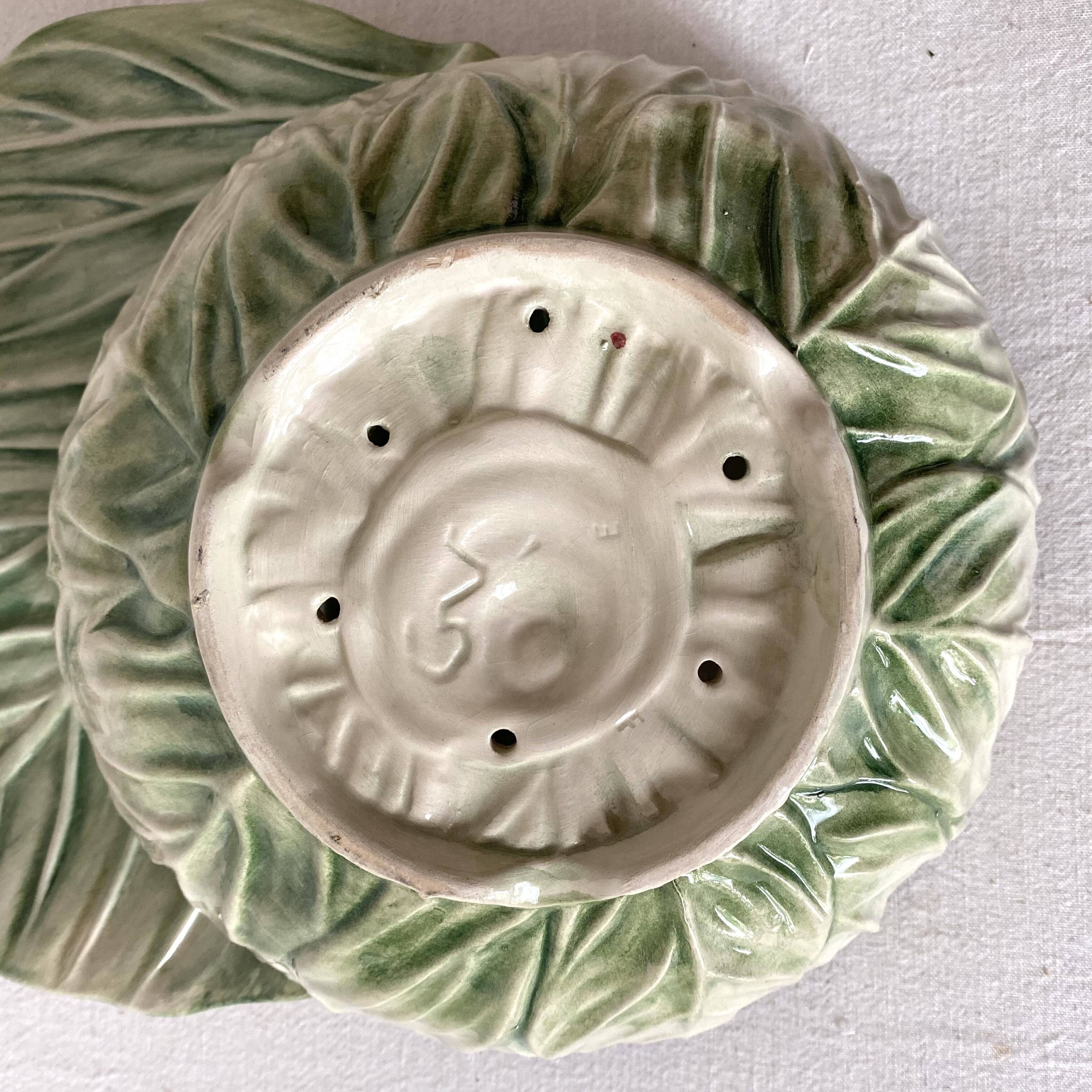 Drainer and sheet dish in cauliflower slip