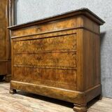 Louis Philippe period chest of drawers in walnut circa 1830-1840