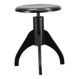1940s Piano Beech Stool, Czechoslovakia