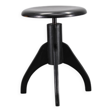 1940s Piano Beech Stool, Czechoslovakia