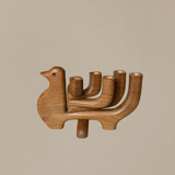 Wooden candle holder Colombe
