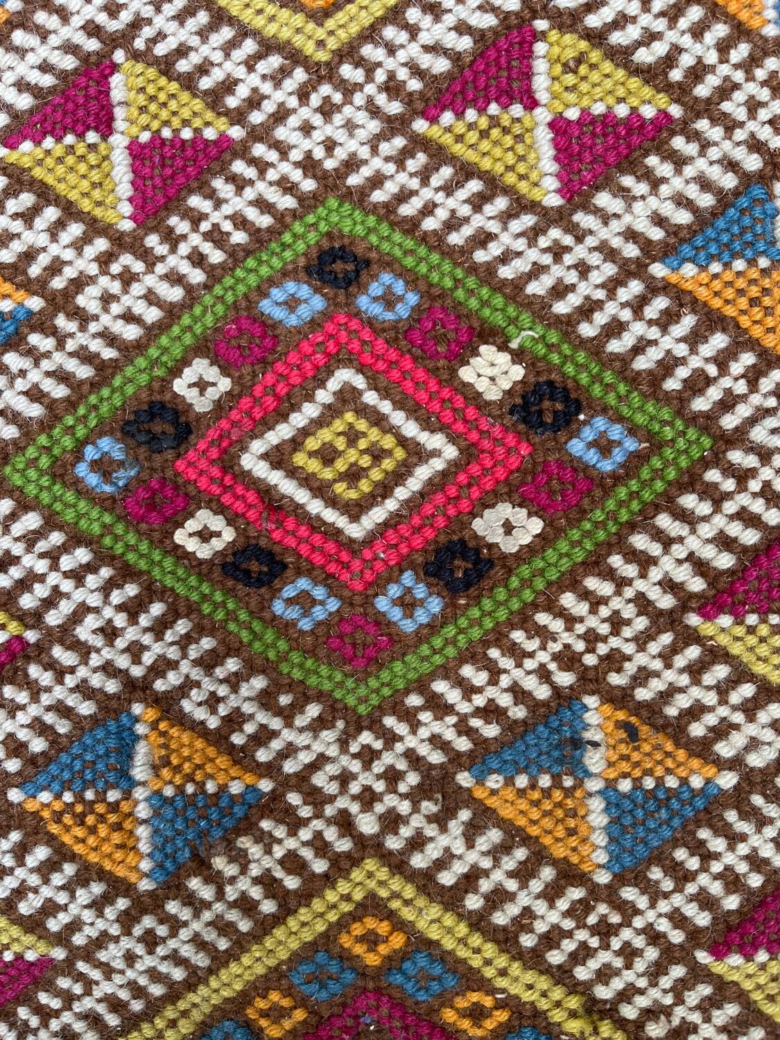 Hand-woven wool Kilim rug