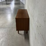 Double enfilade commode with 6 drawers, vintage Scandinavian from the 1960s.