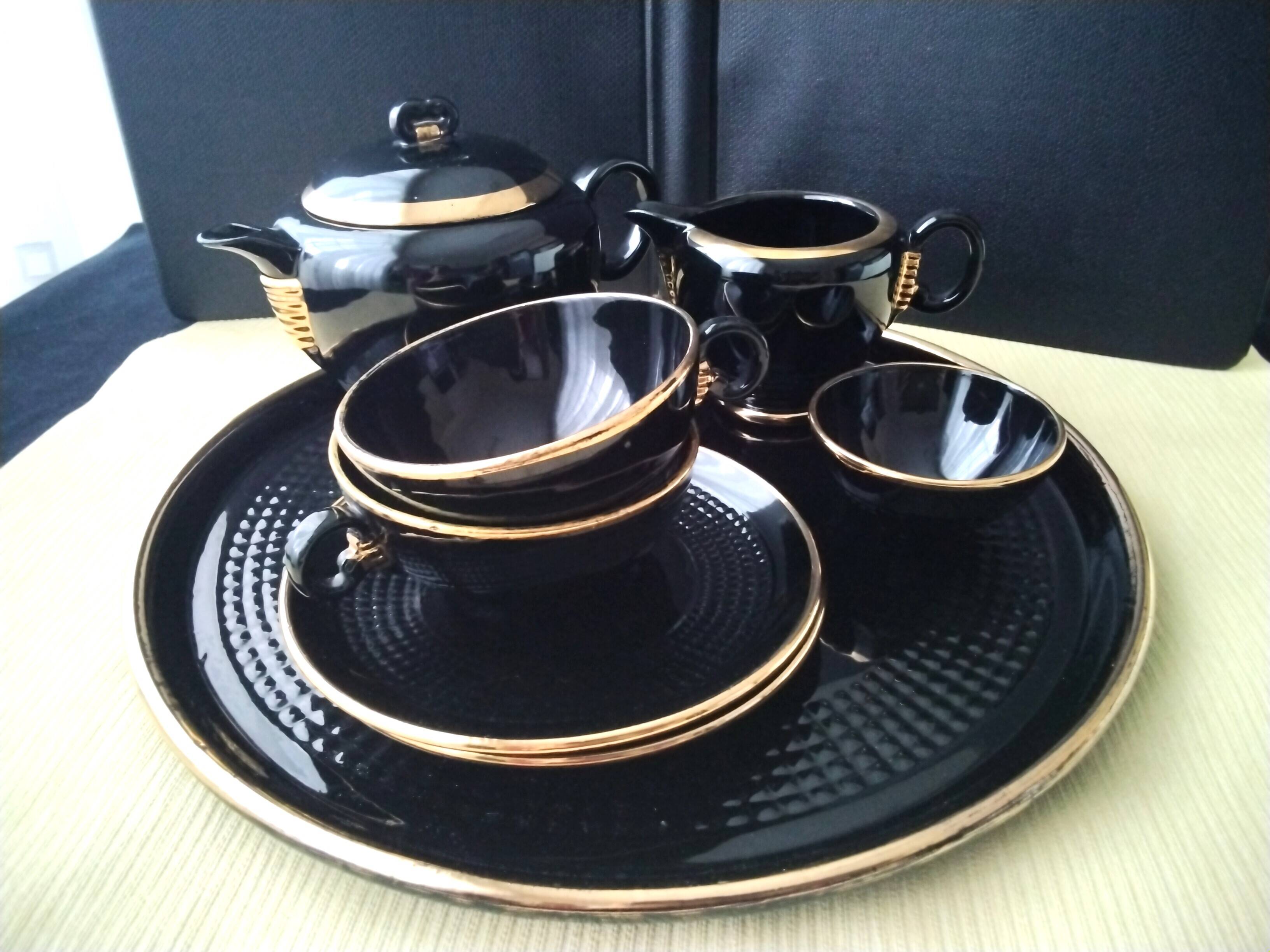 "Tête à tête" tea set in Blanche Letalle ceramic for Saint Clément