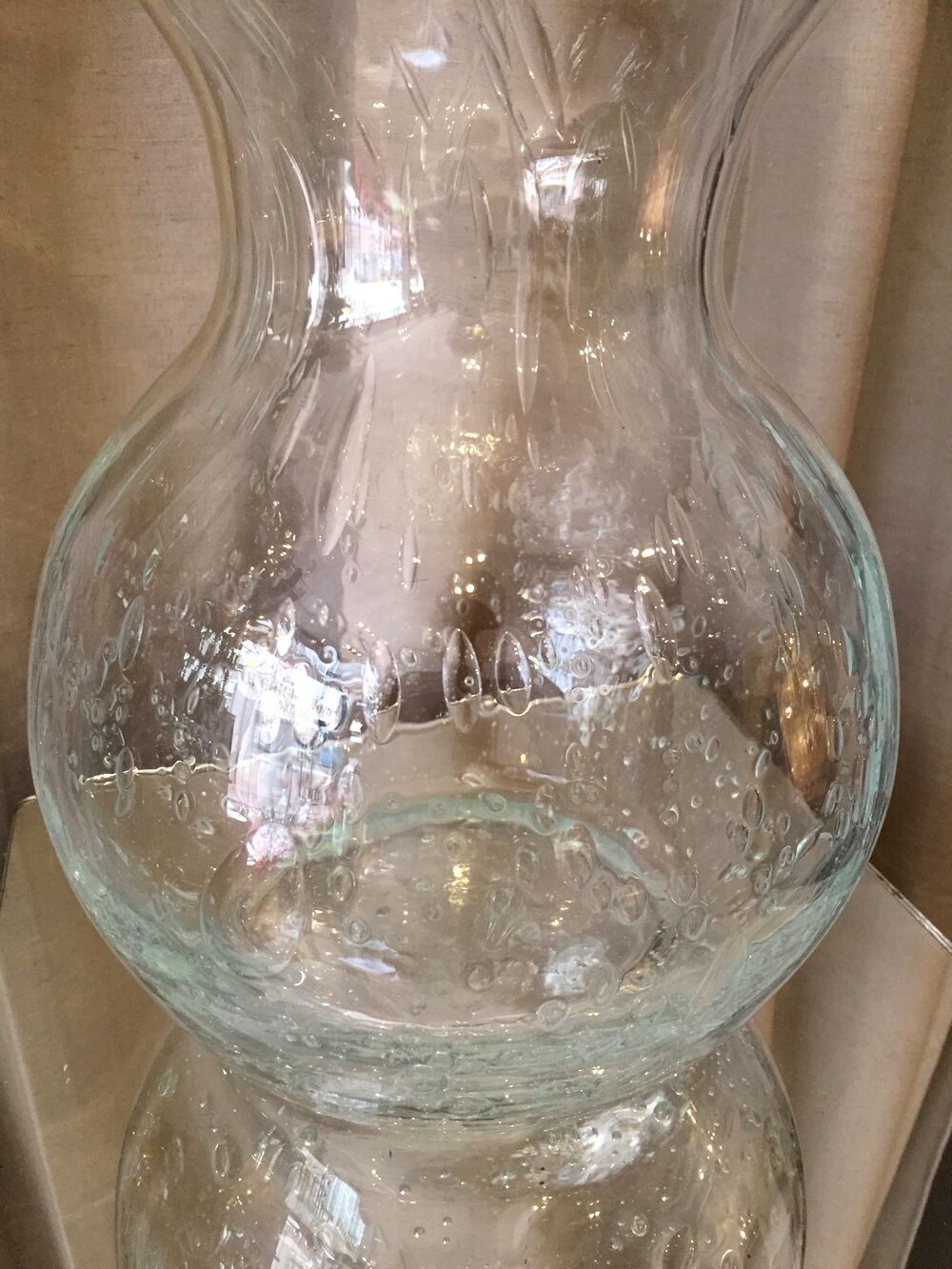 Crystal bubble vase
